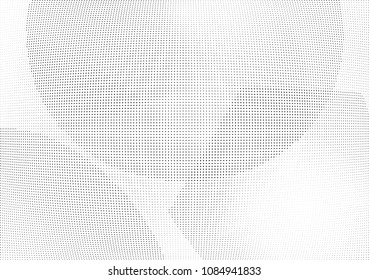 Abstract halftone wave dotted background. Halftone twisted grunge pattern, dot, circle.  Vector modern optical halftone pop art texture for poster, business card, cover, label mock-up, sticker layout