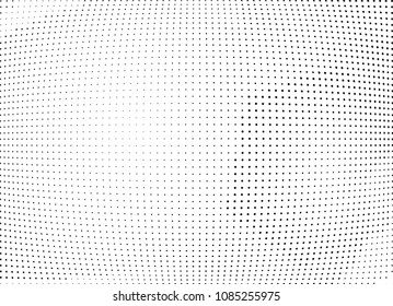 Abstract halftone wave dotted background. Halftone twisted grunge pattern, dot, circle.  Vector modern optical halftone pop art texture for poster, business card, cover, label mock-up, sticker layout