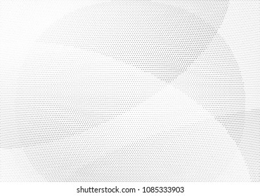 Abstract halftone wave dotted background. Halftone twisted grunge pattern, dot, circle.  Vector modern optical halftone pop art texture for poster, business card, cover, label mock-up, sticker layout