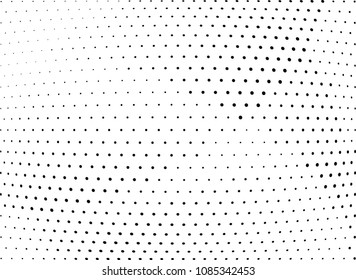 Abstract halftone wave dotted background. Halftone twisted grunge pattern, dot, circle.  Vector modern optical halftone pop art texture for poster, business card, cover, label mock-up, sticker layout