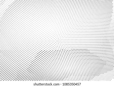 Abstract halftone wave dotted background. Halftone twisted grunge pattern, dot, circle.  Vector modern optical halftone pop art texture for poster, business card, cover, label mock-up, sticker layout