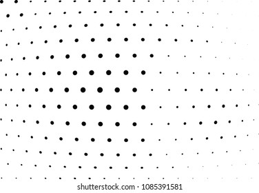 Abstract halftone wave dotted background. Halftone twisted grunge pattern, dot, circle.  Vector modern optical halftone pop art texture for poster, business card, cover, label mock-up, sticker layout