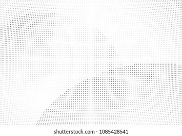 Abstract halftone wave dotted background. Halftone twisted grunge pattern, dot, circle.  Vector modern optical halftone pop art texture for poster, business card, cover, label mock-up, sticker layout