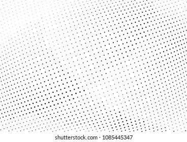 Abstract halftone wave dotted background. Halftone twisted grunge pattern, dot, circle.  Vector modern optical halftone pop art texture for poster, business card, cover, label mock-up, sticker layout