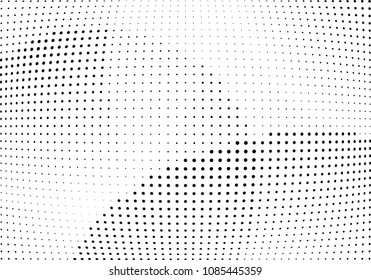 Abstract halftone wave dotted background. Halftone twisted grunge pattern, dot, circle.  Vector modern optical halftone pop art texture for poster, business card, cover, label mock-up, sticker layout