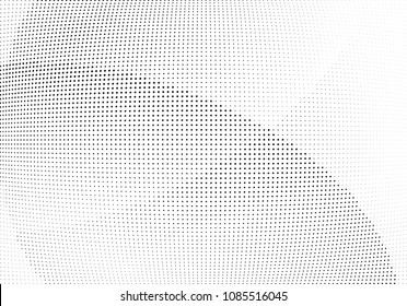 Abstract halftone wave dotted background. Halftone twisted grunge pattern, dot, circle.  Vector modern optical halftone pop art texture for poster, business card, cover, label mock-up, sticker layout