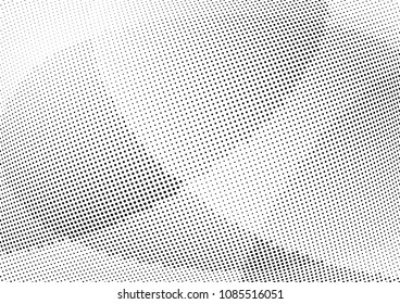 Abstract halftone wave dotted background. Halftone twisted grunge pattern, dot, circle.  Vector modern optical halftone pop art texture for poster, business card, cover, label mock-up, sticker layout
