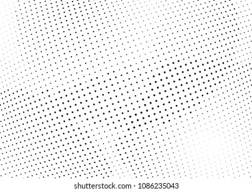 Abstract halftone wave dotted background. Halftone twisted grunge pattern, dot, circle.  Vector modern optical halftone pop art texture for poster, business card, cover, label mock-up, sticker layout
