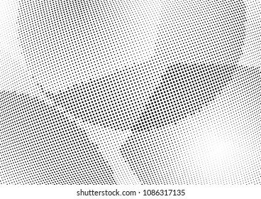 Abstract halftone wave dotted background. Halftone twisted grunge pattern, dot, circle.  Vector modern optical halftone pop art texture for poster, business card, cover, label mock-up, sticker layout