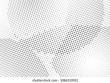 Abstract halftone wave dotted background. Halftone twisted grunge pattern, dot, circle.  Vector modern optical halftone pop art texture for poster, business card, cover, label mock-up, sticker layout