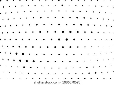 Abstract halftone wave dotted background. Halftone twisted grunge pattern, dot, circle.  Vector modern optical halftone pop art texture for poster, business card, cover, label mock-up, sticker layout