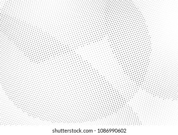 Abstract halftone wave dotted background. Halftone twisted grunge pattern, dot, circle.  Vector modern optical halftone pop art texture for poster, business card, cover, label mock-up, sticker layout