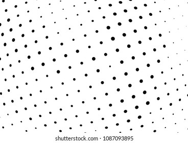 Abstract halftone wave dotted background. Halftone twisted grunge pattern, dot, circle.  Vector modern optical halftone pop art texture for poster, business card, cover, label mock-up, sticker layout