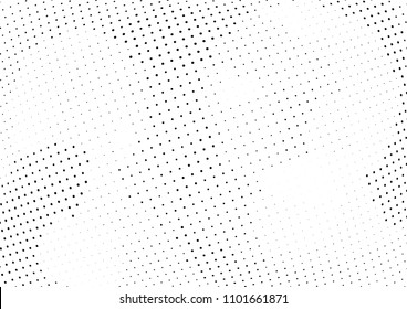 Abstract halftone wave dotted background. Halftone twisted grunge pattern, dot, circle.  Vector modern optical halftone pop art texture for poster, business card, cover, label mock-up, sticker layout