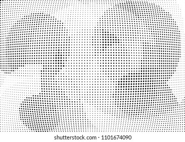 Abstract halftone wave dotted background. Halftone twisted grunge pattern, dot, circle.  Vector modern optical halftone pop art texture for poster, business card, cover, label mock-up, sticker layout