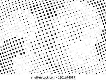 Abstract halftone wave dotted background. Halftone twisted grunge pattern, dot, circle.  Vector modern optical halftone pop art texture for poster, business card, cover, label mock-up, sticker layout