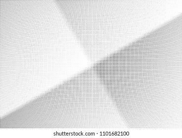 Abstract halftone wave dotted background. Halftone twisted grunge pattern, dot, circle.  Vector modern optical halftone pop art texture for poster, business card, cover, label mock-up, sticker layout