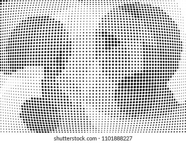 Abstract halftone wave dotted background. Halftone twisted grunge pattern, dot, circle.  Vector modern optical halftone pop art texture for poster, business card, cover, label mock-up, sticker layout