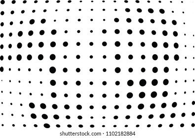 Abstract halftone wave dotted background. Halftone twisted grunge pattern, dot, circle.  Vector modern optical halftone pop art texture for poster, business card, cover, label mock-up, sticker layout
