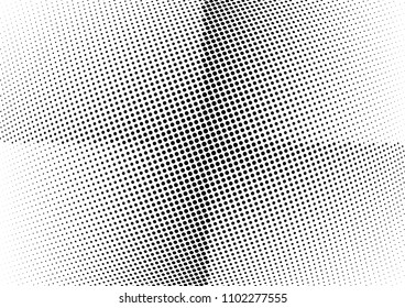 Abstract halftone wave dotted background. Halftone twisted grunge pattern, dot, circle.  Vector modern optical halftone pop art texture for poster, business card, cover, label mock-up, sticker layout