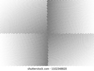 Abstract halftone wave dotted background. Halftone twisted grunge pattern, dot, circle.  Vector modern optical halftone pop art texture for poster, business card, cover, label mock-up, sticker layout