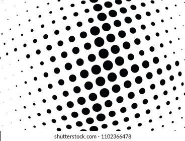 Abstract halftone wave dotted background. Halftone twisted grunge pattern, dot, circle.  Vector modern optical halftone pop art texture for poster, business card, cover, label mock-up, sticker layout