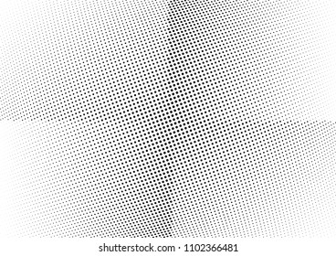 Abstract halftone wave dotted background. Halftone twisted grunge pattern, dot, circle.  Vector modern optical halftone pop art texture for poster, business card, cover, label mock-up, sticker layout