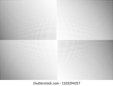 Abstract halftone wave dotted background. Halftone twisted grunge pattern, dot, circle.  Vector modern optical halftone pop art texture for poster, business card, cover, label mock-up, sticker layout