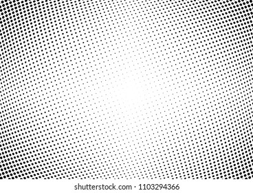 Abstract halftone wave dotted background. Halftone twisted grunge pattern, dot, circle.  Vector modern optical halftone pop art texture for poster, business card, cover, label mock-up, sticker layout