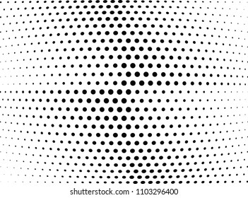 Abstract halftone wave dotted background. Halftone twisted grunge pattern, dot, circle.  Vector modern optical halftone pop art texture for poster, business card, cover, label mock-up, sticker layout