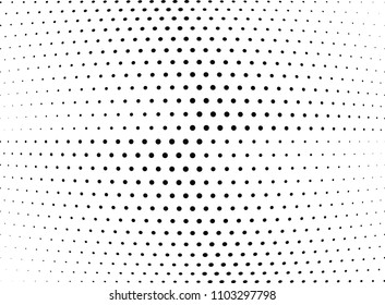 Abstract halftone wave dotted background. Halftone twisted grunge pattern, dot, circle.  Vector modern optical halftone pop art texture for poster, business card, cover, label mock-up, sticker layout