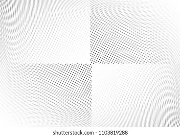 Abstract halftone wave dotted background. Halftone twisted grunge pattern, dot, circle.  Vector modern optical halftone pop art texture for poster, business card, cover, label mock-up, sticker layout