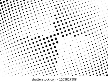 Abstract halftone wave dotted background. Halftone twisted grunge pattern, dot, circle.  Vector modern optical halftone pop art texture for poster, business card, cover, label mock-up, sticker layout