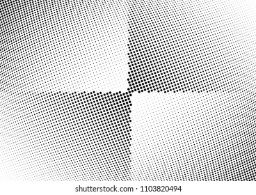 Abstract halftone wave dotted background. Halftone twisted grunge pattern, dot, circle.  Vector modern optical halftone pop art texture for poster, business card, cover, label mock-up, sticker layout