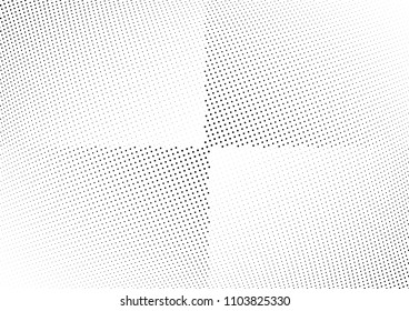 Abstract halftone wave dotted background. Halftone twisted grunge pattern, dot, circle.  Vector modern optical halftone pop art texture for poster, business card, cover, label mock-up, sticker layout