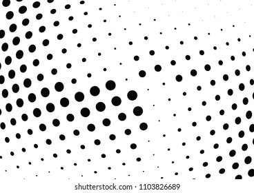 Abstract halftone wave dotted background. Halftone twisted grunge pattern, dot, circle.  Vector modern optical halftone pop art texture for poster, business card, cover, label mock-up, sticker layout