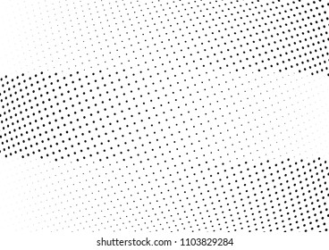 Abstract halftone wave dotted background. Halftone twisted grunge pattern, dot, circle.  Vector modern optical halftone pop art texture for poster, business card, cover, label mock-up, sticker layout