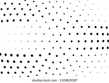 Abstract halftone wave dotted background. Halftone twisted grunge pattern, dot, circle.  Vector modern optical halftone pop art texture for poster, business card, cover, label mock-up, sticker layout