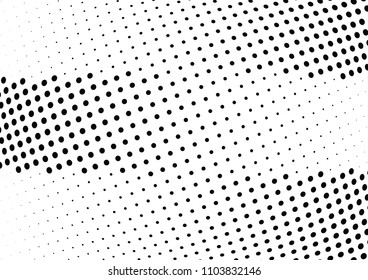 Abstract halftone wave dotted background. Halftone twisted grunge pattern, dot, circle.  Vector modern optical halftone pop art texture for poster, business card, cover, label mock-up, sticker layout