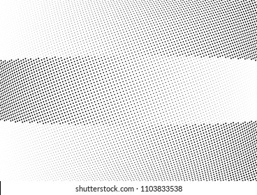 Abstract halftone wave dotted background. Halftone twisted grunge pattern, dot, circle.  Vector modern optical halftone pop art texture for poster, business card, cover, label mock-up, sticker layout