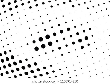 Abstract halftone wave dotted background. Halftone twisted grunge pattern, dot, circle.  Vector modern optical halftone pop art texture for poster, business card, cover, label mock-up, sticker layout