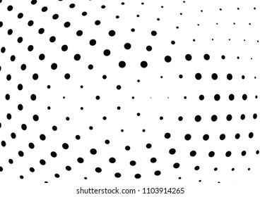 Abstract halftone wave dotted background. Halftone twisted grunge pattern, dot, circle.  Vector modern optical halftone pop art texture for poster, business card, cover, label mock-up, sticker layout