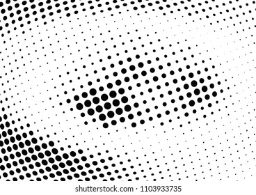 Abstract halftone wave dotted background. Halftone twisted grunge pattern, dot, circle.  Vector modern optical halftone pop art texture for poster, business card, cover, label mock-up, sticker layout