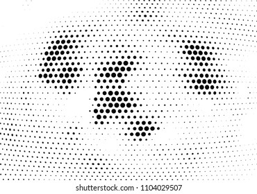 Abstract halftone wave dotted background. Halftone twisted grunge pattern, dot, circle.  Vector modern optical halftone pop art texture for poster, business card, cover, label mock-up, sticker layout