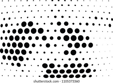 Abstract halftone wave dotted background. Halftone twisted grunge pattern, dot, circle.  Vector modern optical halftone pop art texture for poster, business card, cover, label mock-up, sticker layout