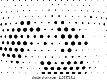 Abstract halftone wave dotted background. Halftone twisted grunge pattern, dot, circle.  Vector modern optical halftone pop art texture for poster, business card, cover, label mock-up, sticker layout