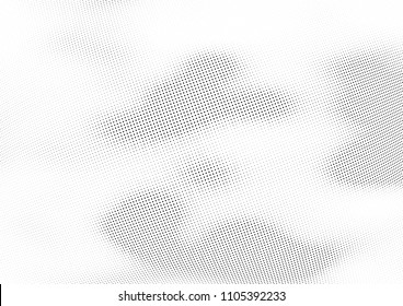 Abstract halftone wave dotted background. Halftone twisted grunge pattern, dot, circle.  Vector modern optical halftone pop art texture for poster, business card, cover, label mock-up, sticker layout
