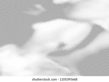 Abstract halftone wave dotted background. Halftone twisted grunge pattern, dot, circle.  Vector modern optical halftone pop art texture for poster, business card, cover, label mock-up, sticker layout