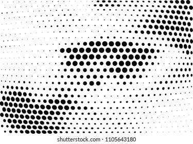 Abstract halftone wave dotted background. Halftone twisted grunge pattern, dot, circle.  Vector modern optical halftone pop art texture for poster, business card, cover, label mock-up, sticker layout