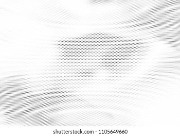 Abstract halftone wave dotted background. Halftone twisted grunge pattern, dot, circle.  Vector modern optical halftone pop art texture for poster, business card, cover, label mock-up, sticker layout